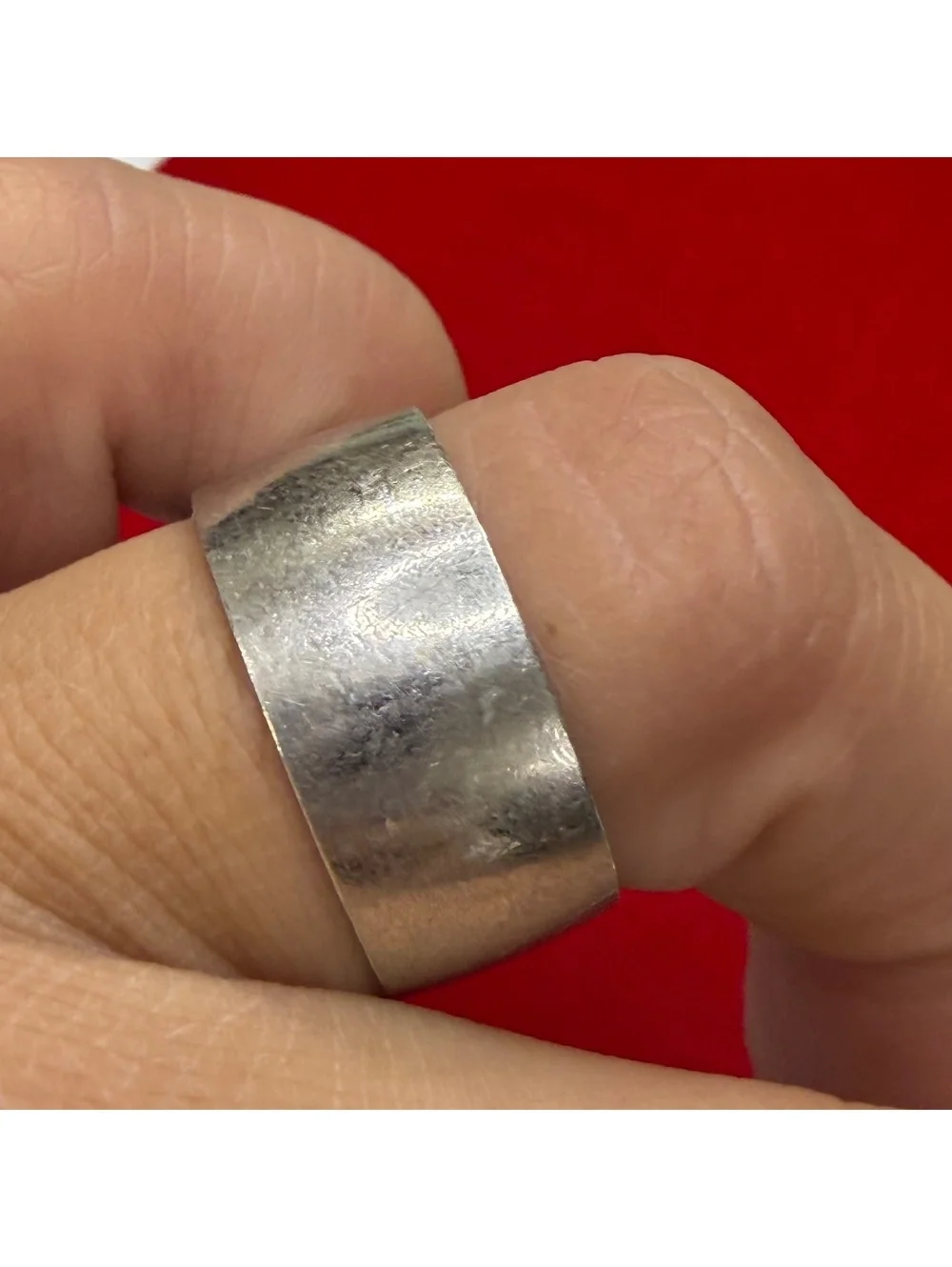 Men’s sterling cigar band ring size 8